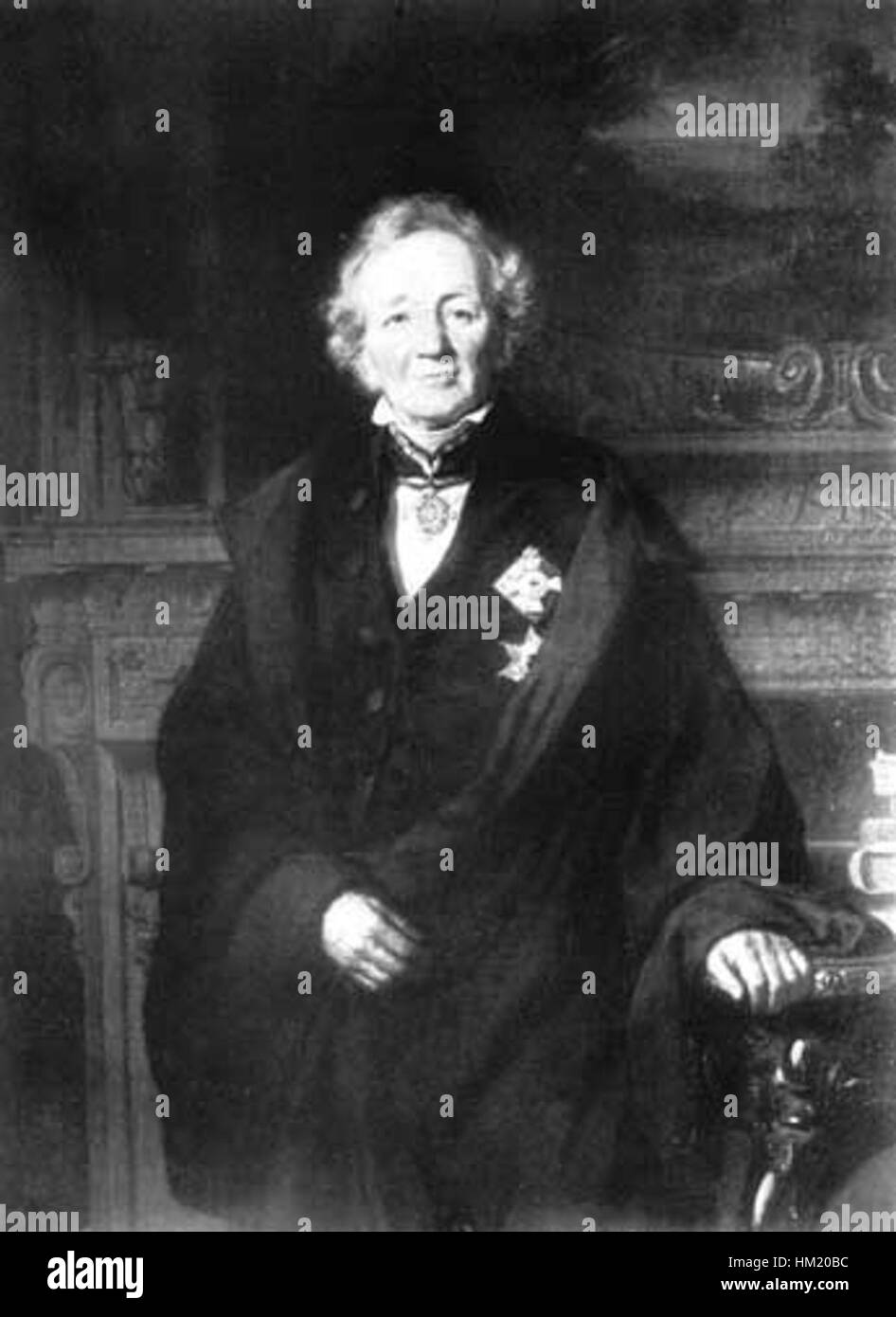 Ce portrait de Leopold von Ranke, historien allemand, capture sa présence intellectuelle. Les contributions historiques de Ranke au XIXe siècle se reflètent dans la solennité de la peinture, soulignant son rôle dans l’élaboration de l’historiographie moderne. Banque D'Images