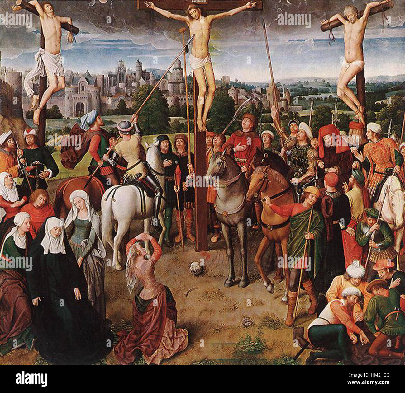 Hans Memling - Crucifixion - WGA15005 Banque D'Images