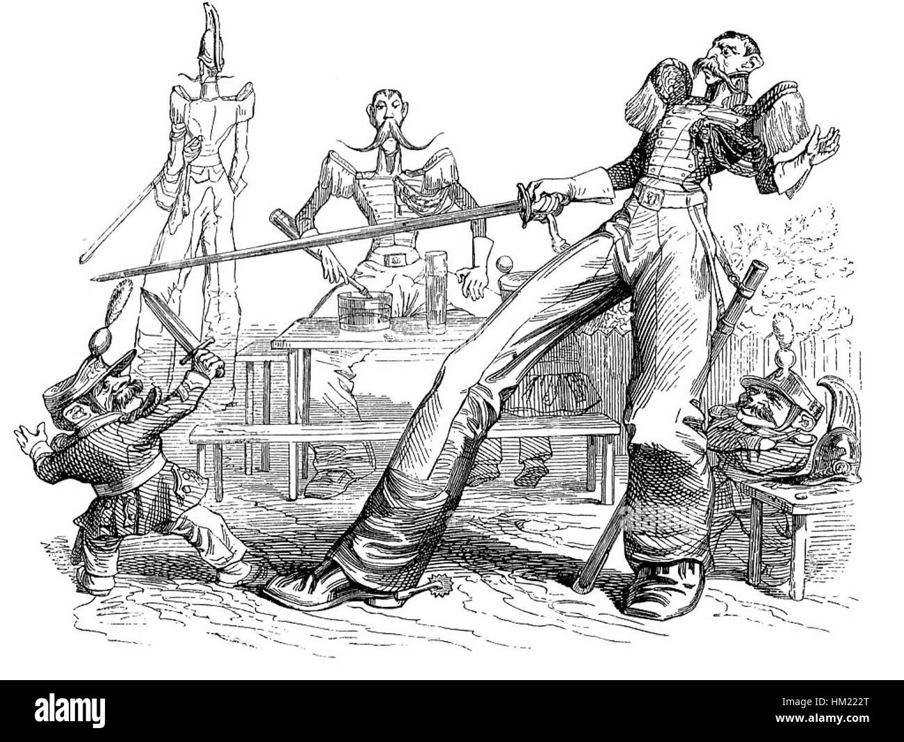 'Autre monde' de Grandville dépeint des mondes imaginatifs et fantastiques, explorant le surréaliste et fantaisiste. L'œuvre présente des dessins complexes et des illustrations détaillées en noir et blanc. Banque D'Images