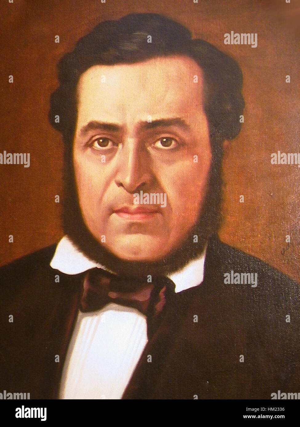 Juan Rafael Mora Porras a été président du Costa Rica de 1849 à 1859 et a joué un rôle clé dans la défense du pays pendant la guerre d'obstruction de 1856 à 1857. Son leadership a contribué au maintien de l'indépendance du Costa Rica pendant une période d'instabilité politique en Amérique centrale. Banque D'Images