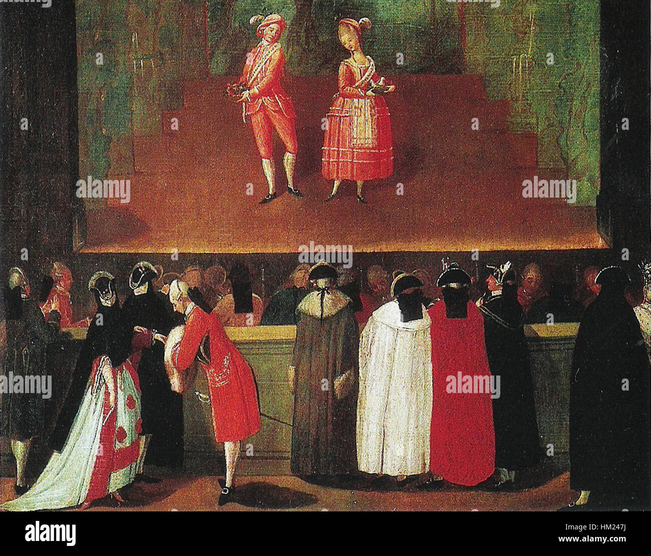 L'intermezzo est une peinture dynamique, mettant en valeur le mouvement et la grâce, probablement inspirée par le ballet ou la performance intégrée L’artiste capte la fluidité de la danse et l’élégance de la figure humaine en mouvement, mettant l’accent sur le rythme et l’équilibre. Banque D'Images