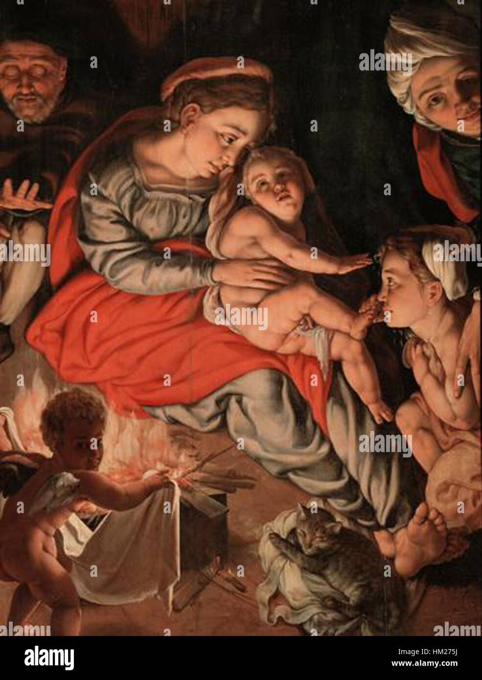 Jan Cornelisz. Vermeyen était un artiste néerlandais de premier plan du XVIe siècle connu pour ses œuvres dans la peinture d'histoire. Ses œuvres représentent souvent des scènes religieuses et historiques, contribuant au développement de la Renaissance du Nord Banque D'Images