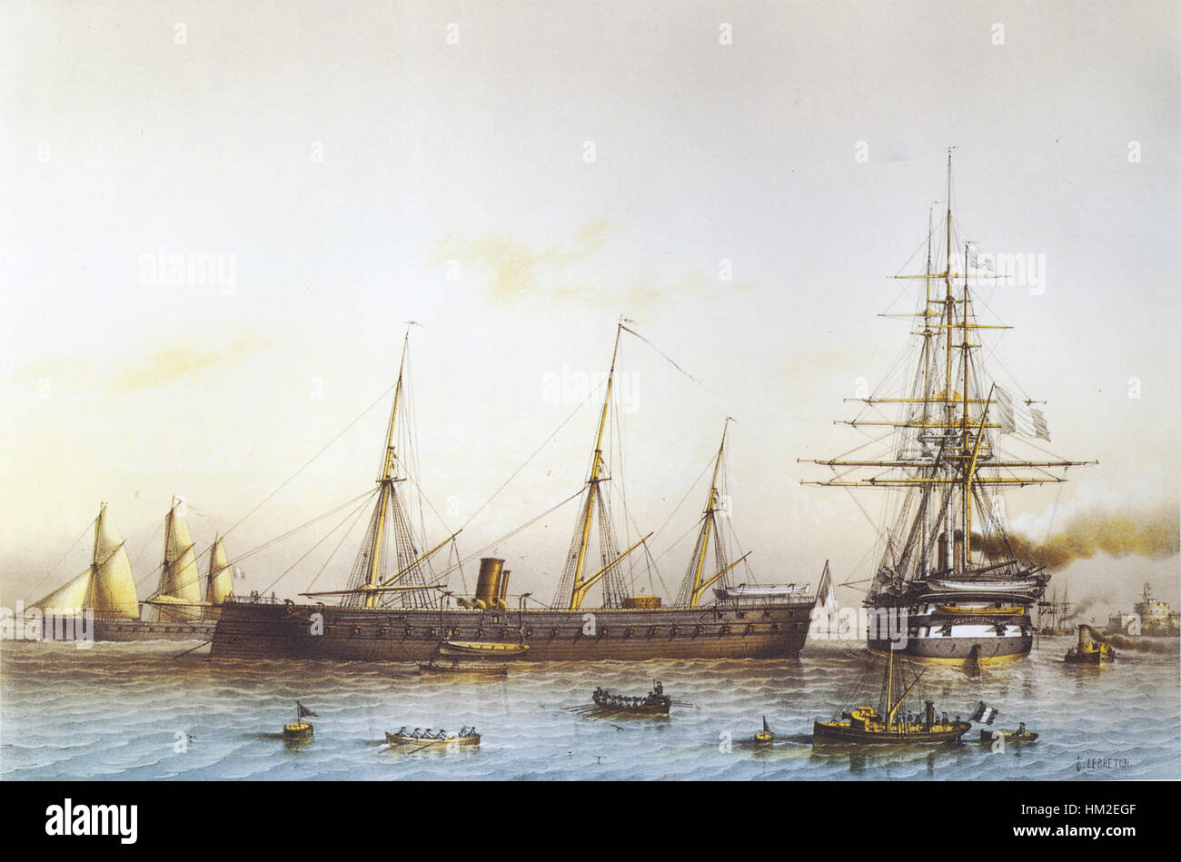 Cette gravure du XXe siècle réalisée par LeBreton capture une scène ou un sujet avec précision et précision. C’est une reproduction qui reflète à la fois le style artistique et les techniques du graveur, contribuant ainsi aux archives historiques de multiples Banque D'Images