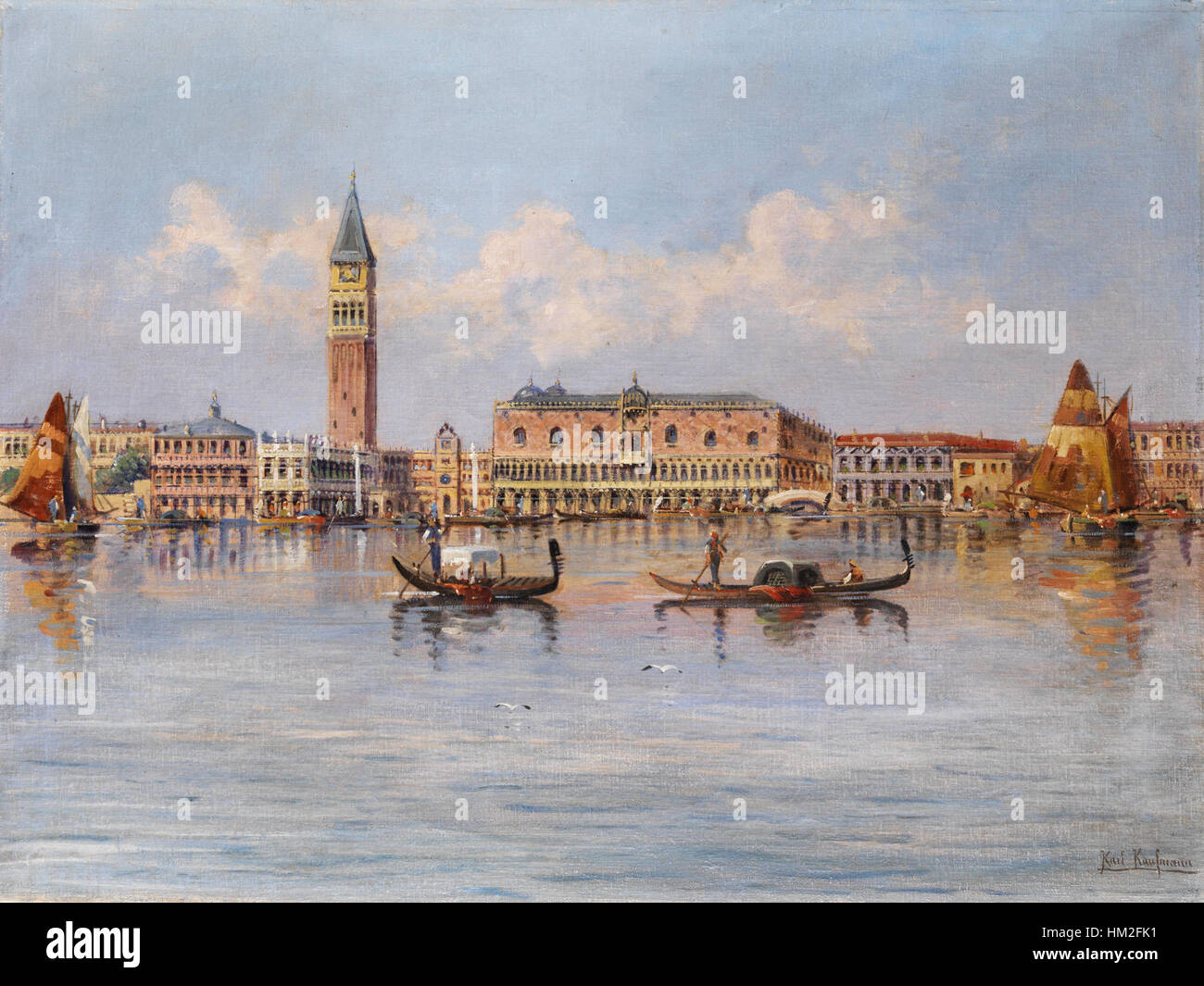 Karl Kaufmann Ansicht von Venedig Dogenpalast Banque D'Images