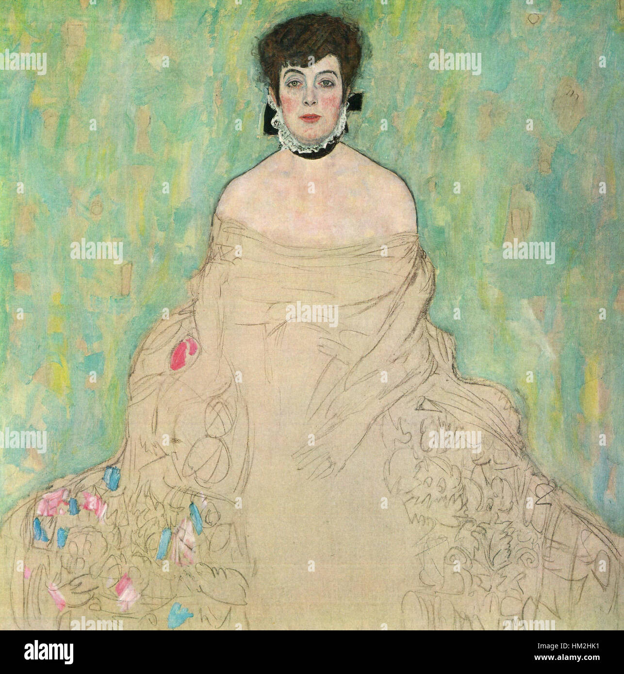 Gustav Klimt - Portrait de Amalie Zuckerlandl - Belvedere 7700 Banque D'Images