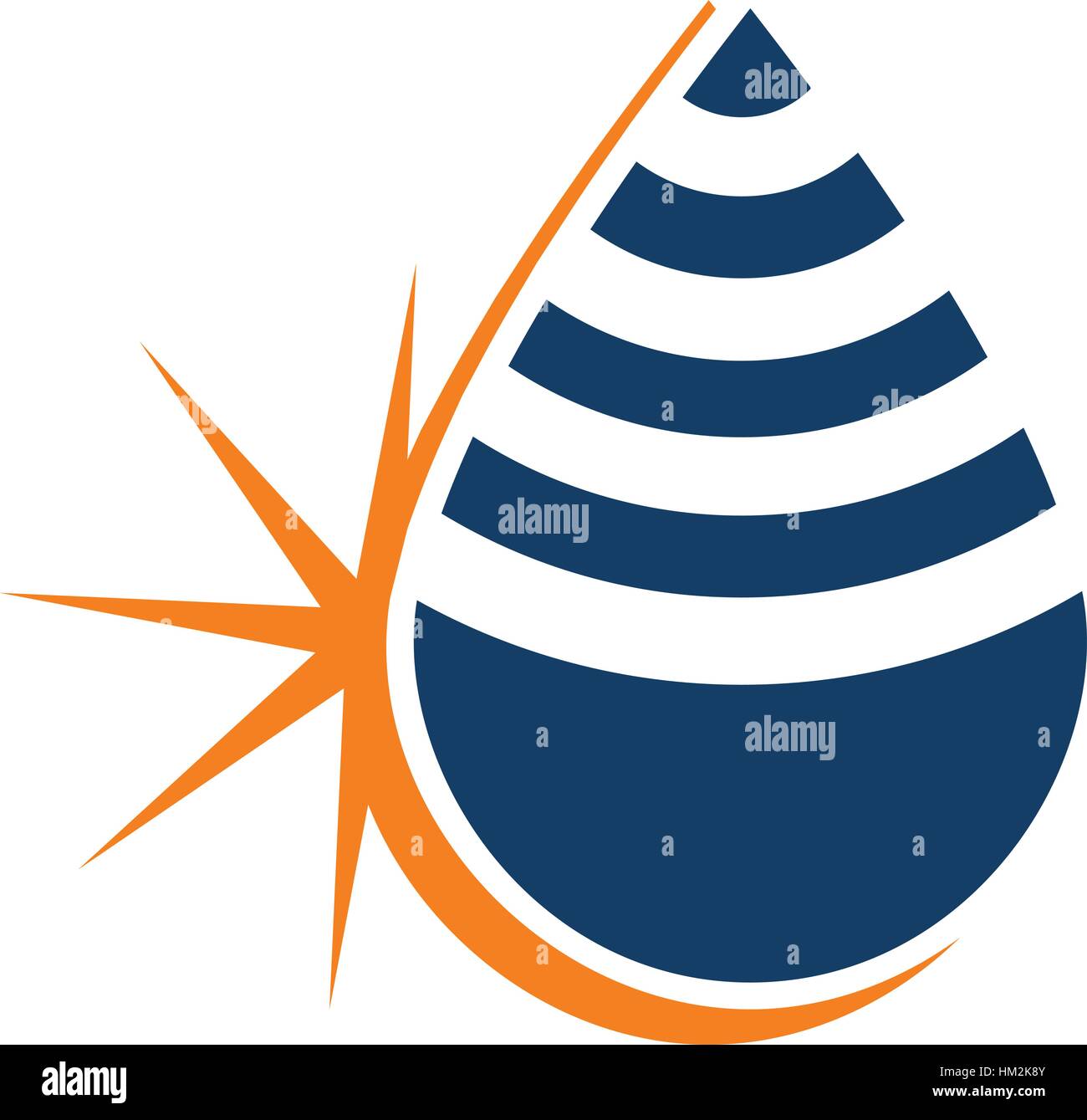 L'huile de l'eau feu flamme Gaz Solutions Illustration de Vecteur