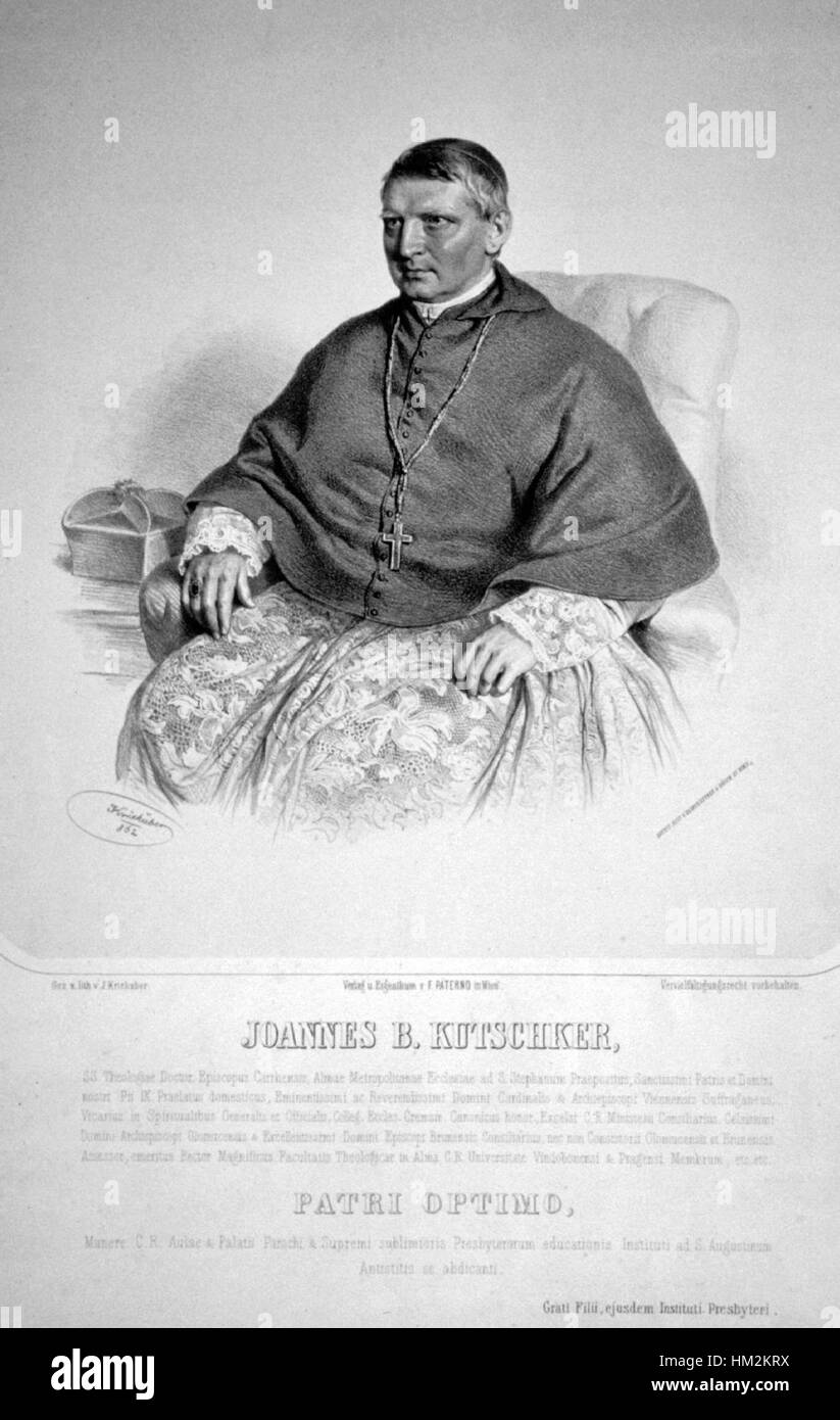 Johann Rudolf Kutschker Litho Banque D'Images