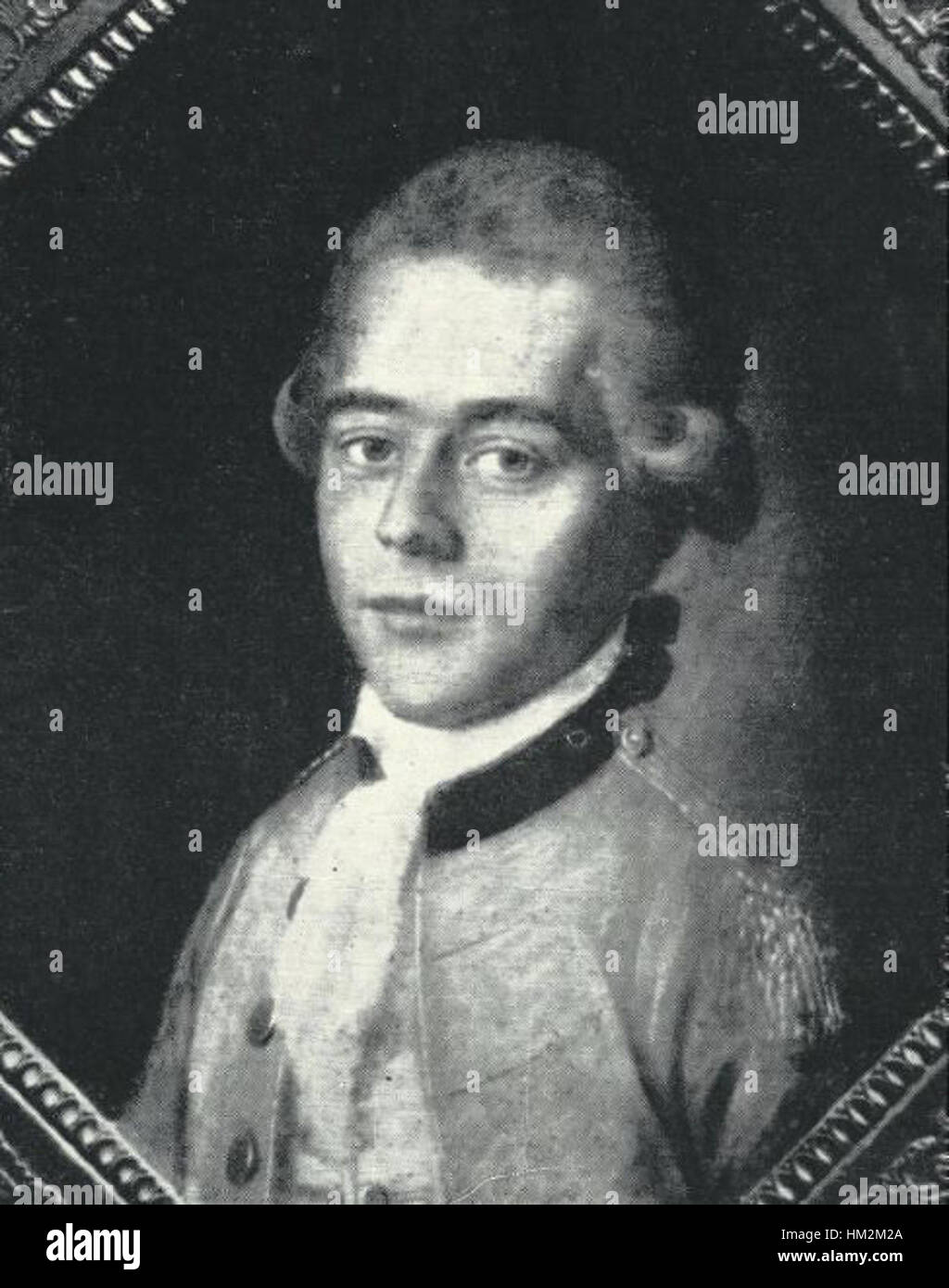 Portrait de Julian Ursyn Niemcewicz, écrivain polono-lituanien et figure politique. La peinture à l'huile date du 19ème siècle et capture son expression digne. Niemcewicz a joué un rôle important dans le mouvement national polonais au début du XIXe siècle. Banque D'Images