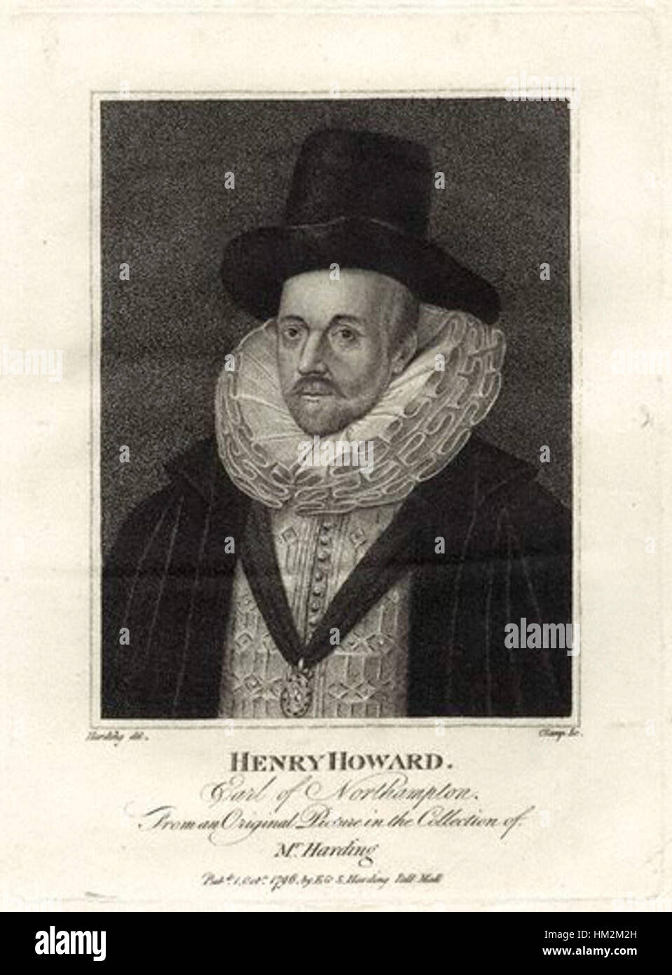 Henry Howard 1er comte de Northampton (gravure) Banque D'Images