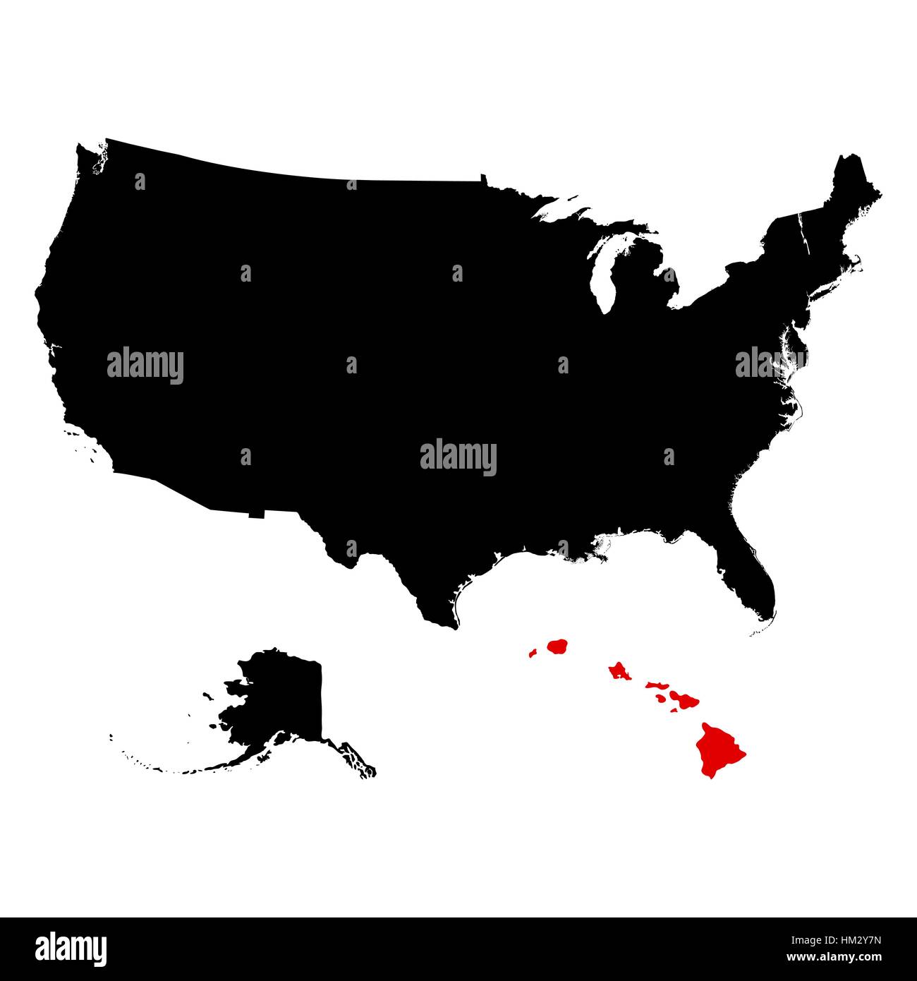 La carte de l'état américain de New York Illustration de Vecteur