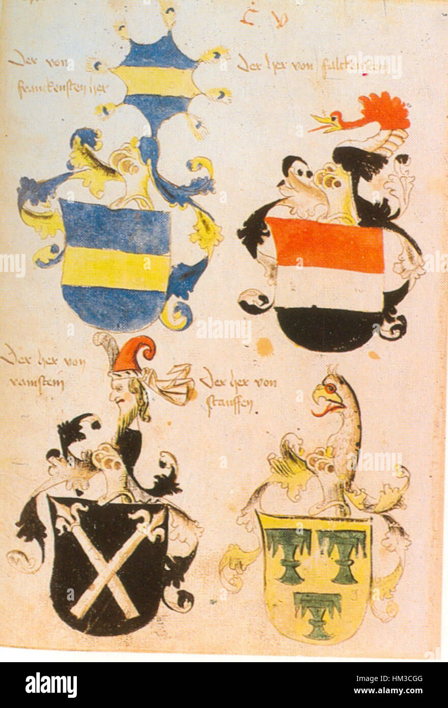 Le *Ingeram Codex 247* est un manuscrit historique de la période médiévale, riche en illustrations et représentations détaillées de la vie chevaleresque. Il donne un aperçu des normes sociales et culturelles de l'époque, reflétant l'importance des chevaliers et de leur code de conduite. Banque D'Images