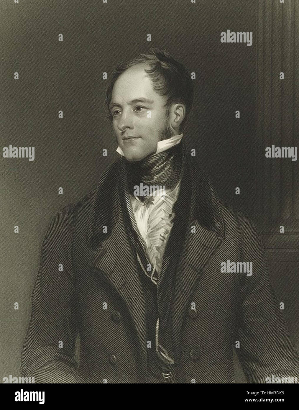 Un portrait de Henry Goulburn, un politicien et fonctionnaire britannique influent. Goulburn occupe des postes importants au sein du gouvernement au cours du XIXe siècle, en particulier en tant que membre du Trésor et secrétaire d'État à la Guerre et aux colonies. Banque D'Images