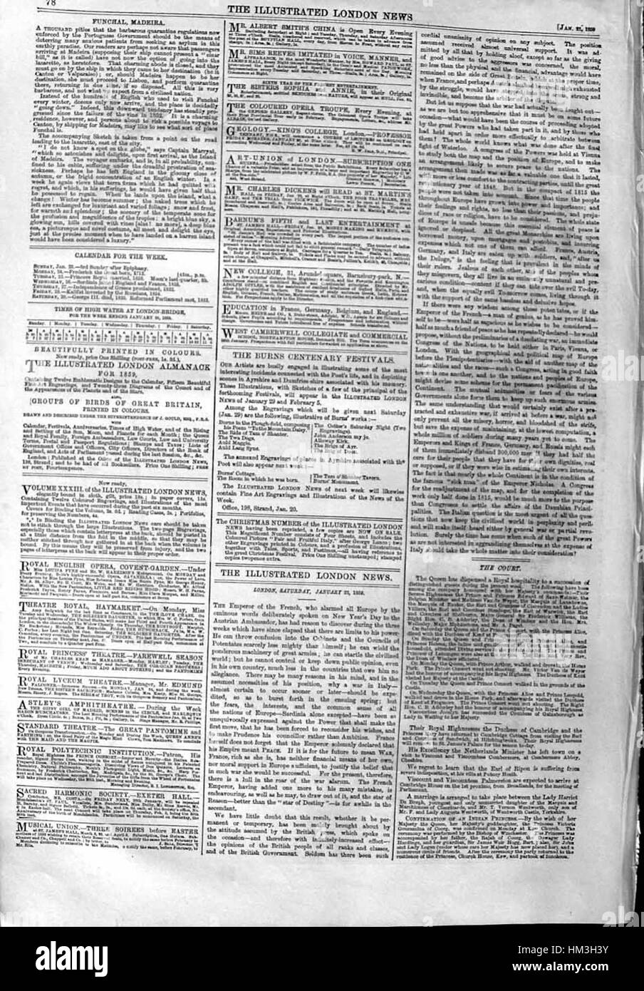 ILN 1859, p. 78 Banque D'Images