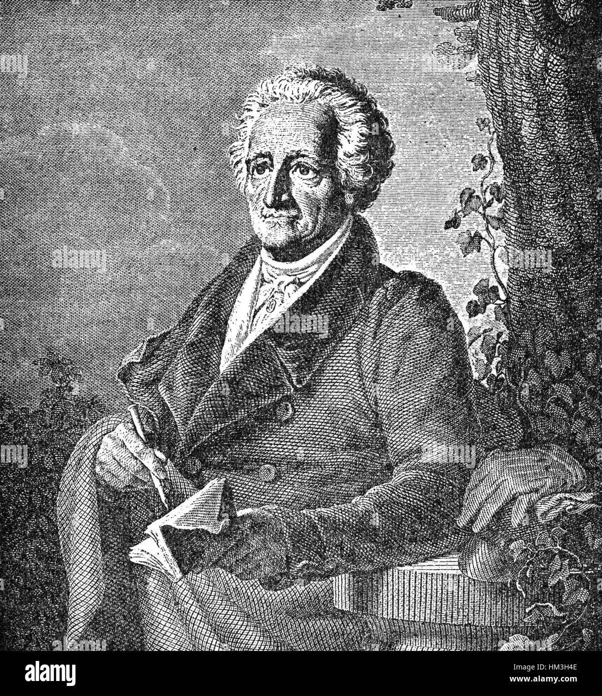 Goethe Schwerdgeburth Banque D'Images