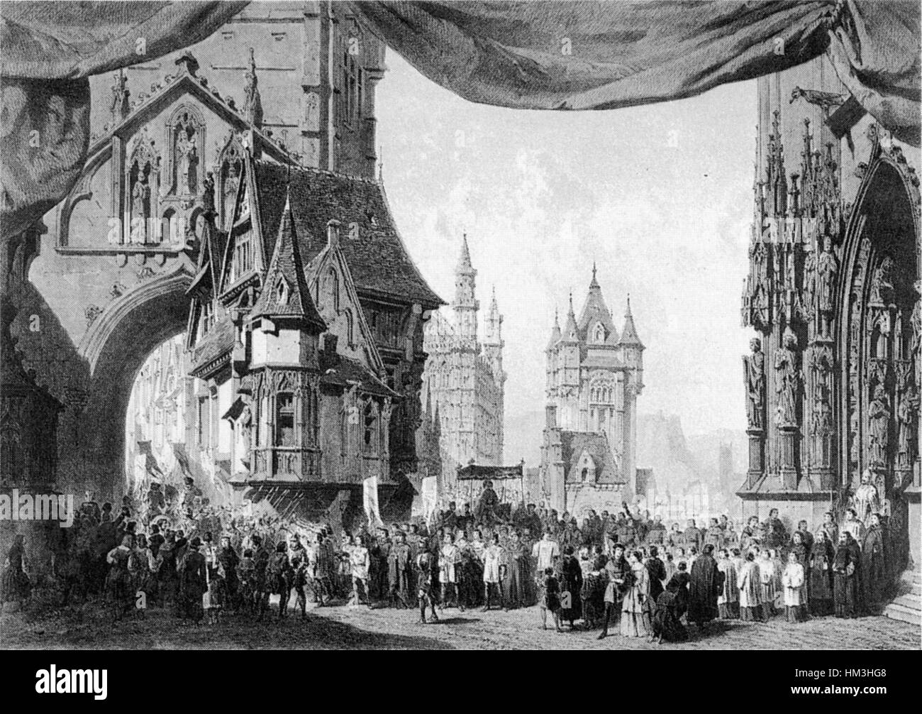 La Juive Act1 set 1835 - ONG2p927 Banque D'Images