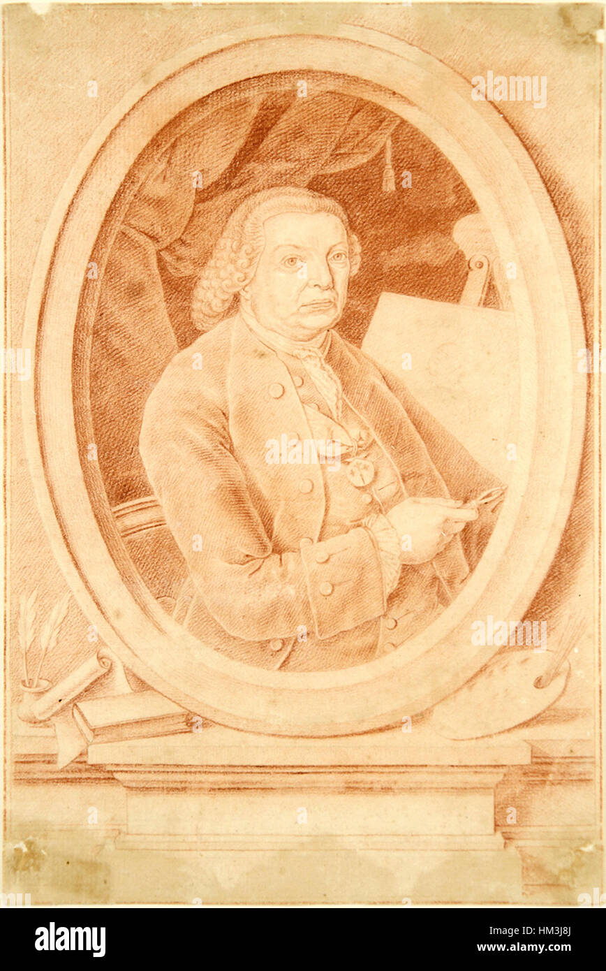 Le portrait de L.J. F. du peintre Francisco de Matos Vieira Lusitano capture l'artiste dans un style raffiné et réaliste. L’œuvre reflète à la fois l’identité personnelle du sujet et les traditions artistiques de l’époque. Banque D'Images