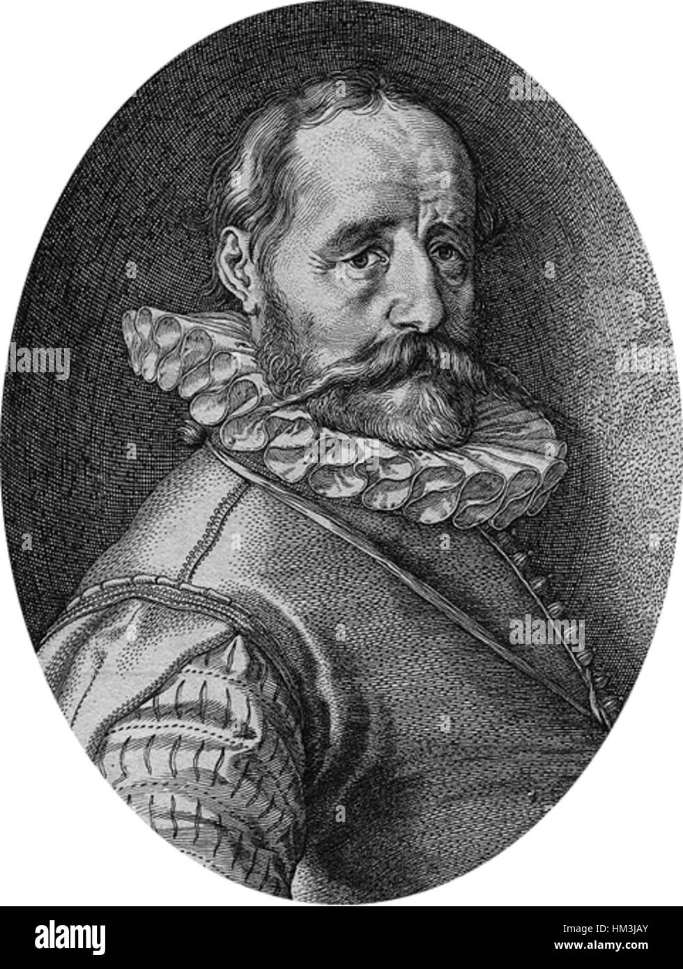 Ce portrait de Hans bol par Hendrick Goltzius présente une vue rapprochée de l’artiste, soulignant ses traits dans les moindres détails. L'œuvre met en valeur les techniques de gravure de Goltzius et sa maîtrise dans la capture de la ressemblance et de l'essence de ses sujets. Banque D'Images