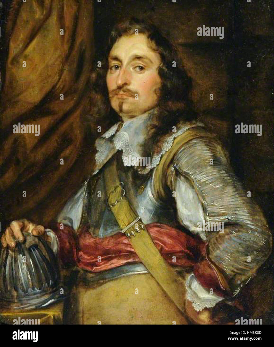 « Officier en armure » de Gonzales coques représente un soldat vêtu d’une armure élaborée. Le portrait met en valeur l’habileté de l’artiste à rendre des textures et des détails, soulignant l’éclat de l’armure et la force de la pose du sujet, caractéristiques du portrait du XVIIe siècle. Banque D'Images « Officier en armure » de Gonzales coques représente un soldat vêtu d’une armure élaborée. Le portrait met en valeur l’habileté de l’artiste à rendre des textures et des détails, soulignant l’éclat de l’armure et la force de la pose du sujet, caractéristiques du portrait du XVIIe siècle. Banque D'Images