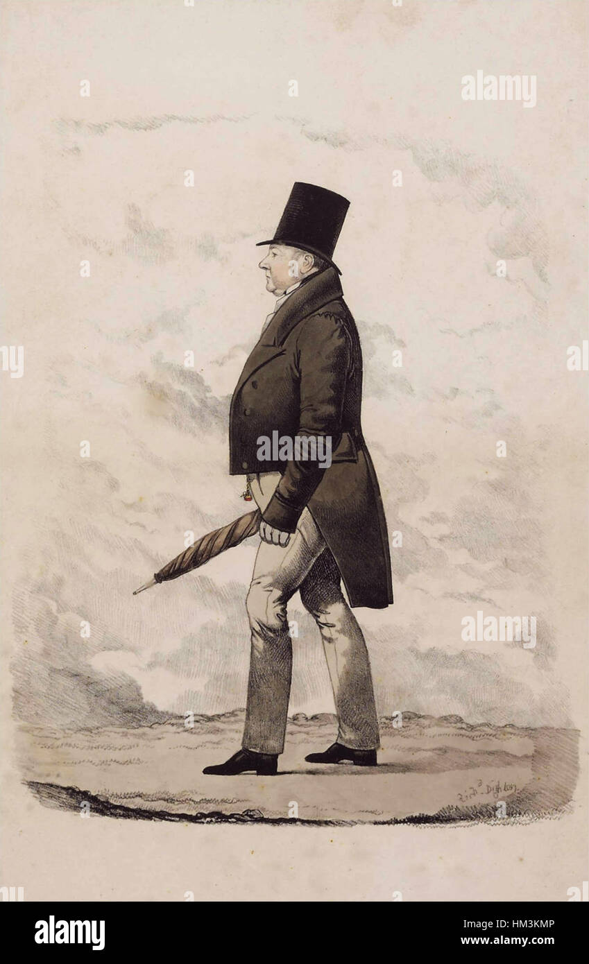 Henry Beauchamp Lygon, 4e comte Beauchamp (1784-1863), par Richard Dighton (1785-1880) Banque D'Images