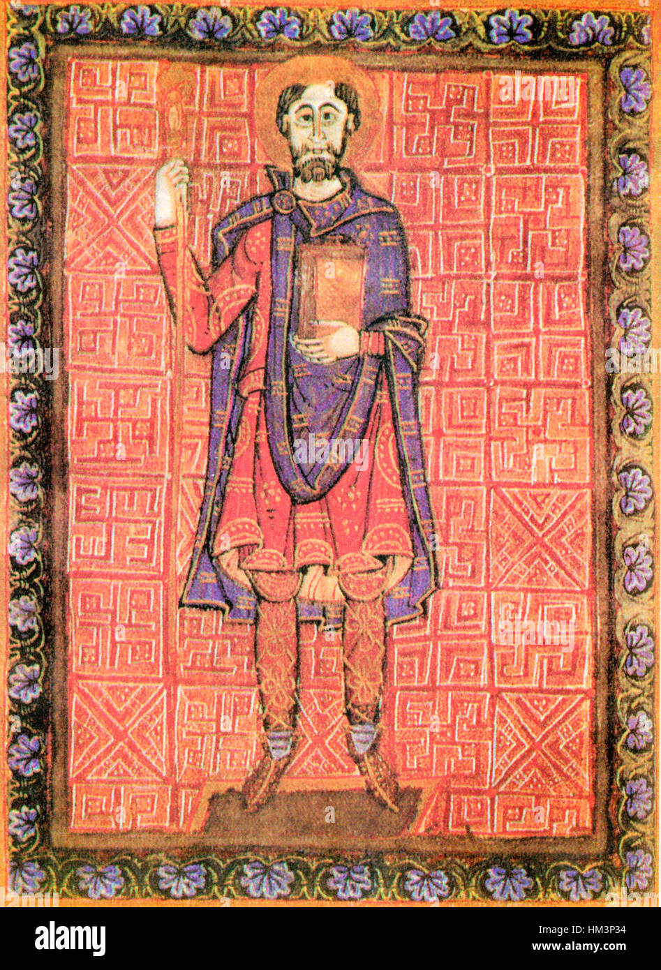 *Henri II de Bavière* (mort en 1024) était un dirigeant éminent du Saint-Empire romain germanique et une figure clé de la politique européenne médiévale. Son règne a contribué de manière significative à la consolidation du pouvoir au sein de l'empire au XIe siècle. Banque D'Images