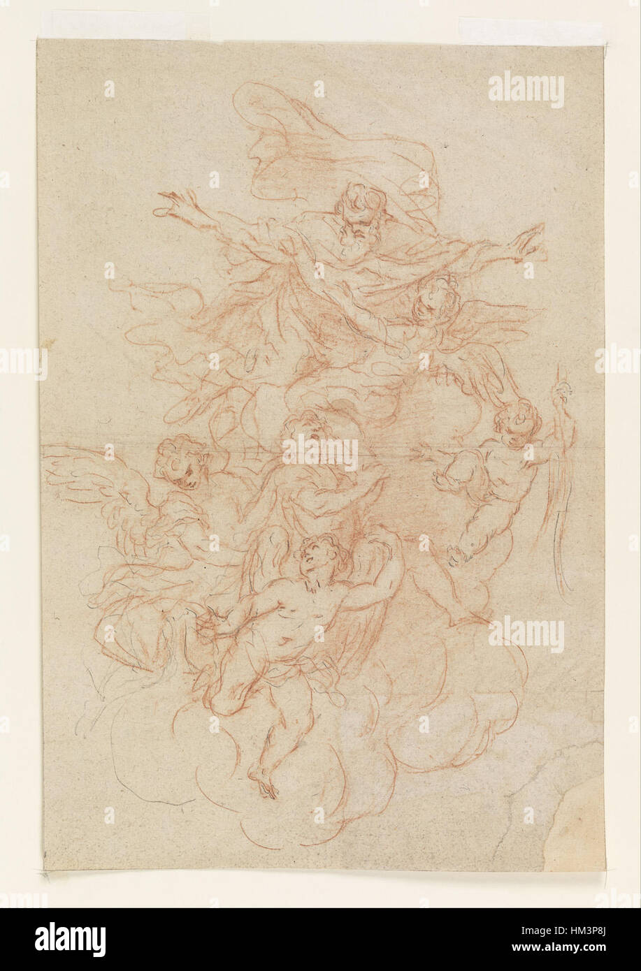 Dieu le Père et les Anges - Google Art Project Banque D'Images