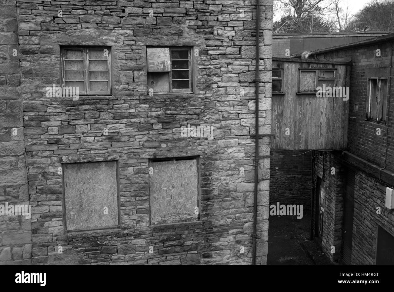 Bâtiments industriels désertés / Alston High Mill / Foundry - Alston, Cumbria Banque D'Images