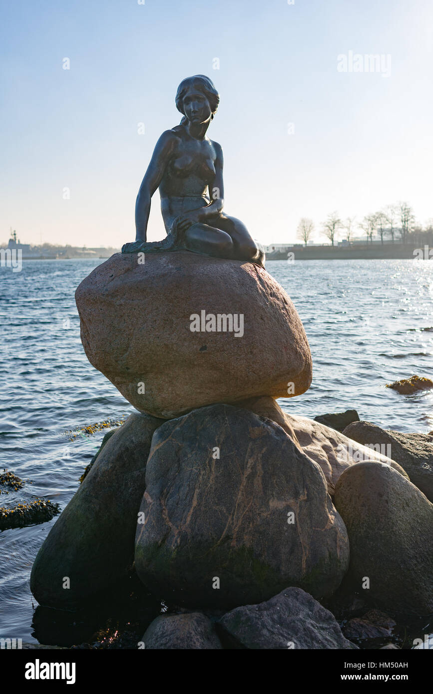 La statue de la Petite Sirène, Copenhague, Danemark Banque D'Images La statue de la Petite Sirène, Copenhague, Danemark Banque D'Images