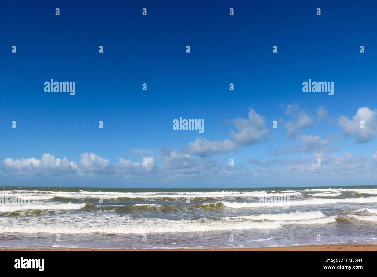 Plage, Sahara occidental Banque D'Images