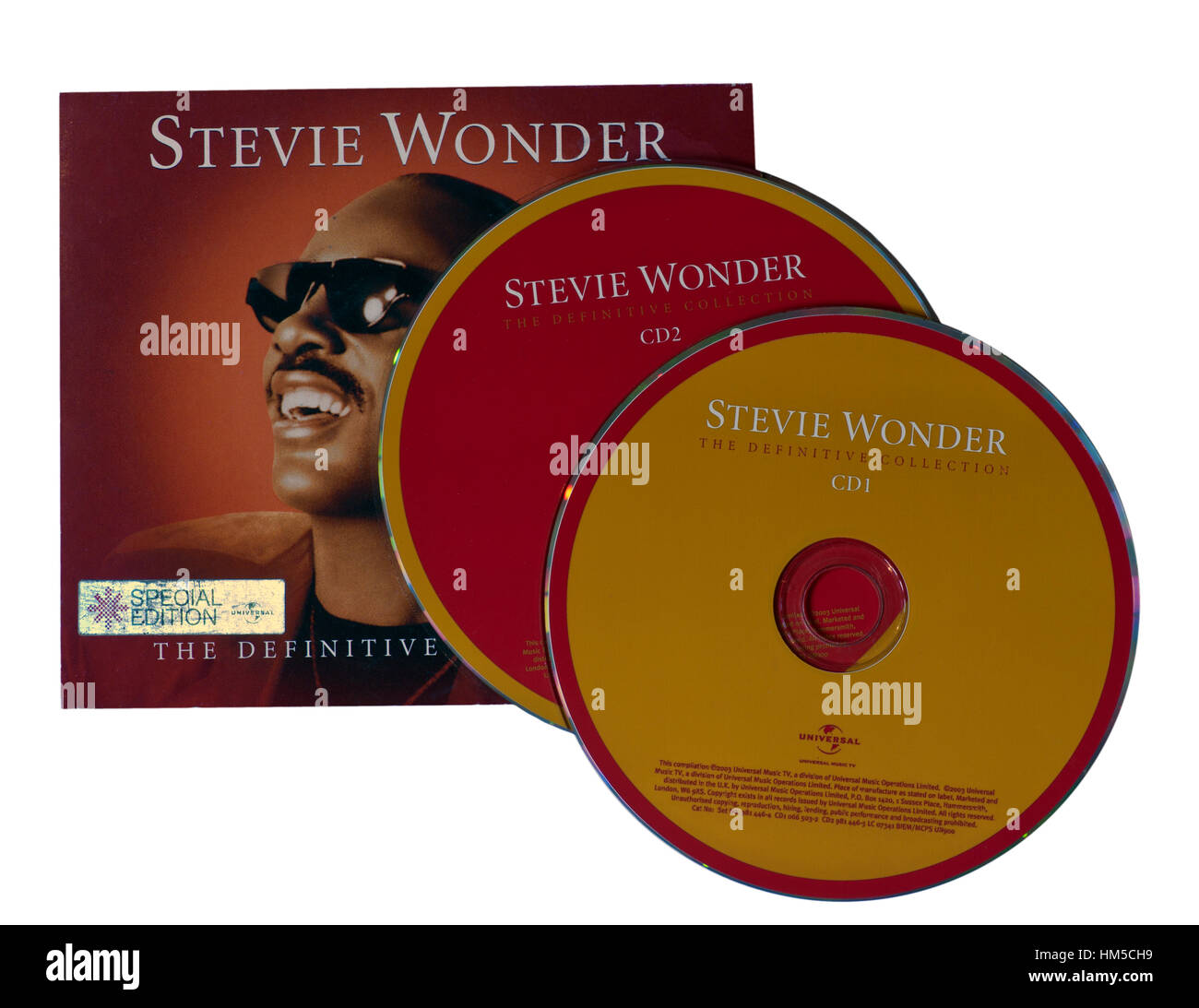 Stevie Wonder la perception définitive des CD de musique Banque D'Images