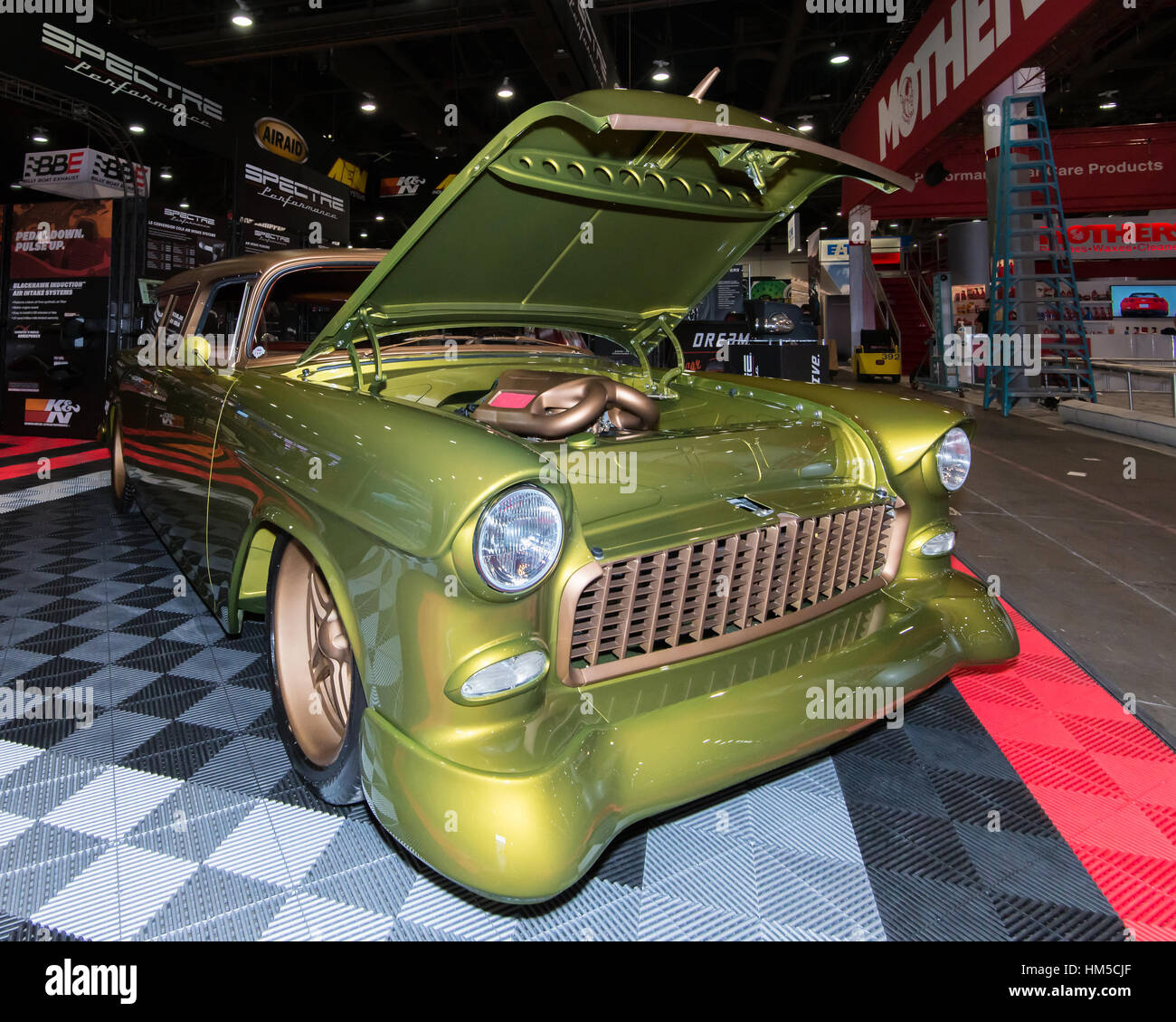 Station wagon personnalisé à SEMA. Banque D'Images