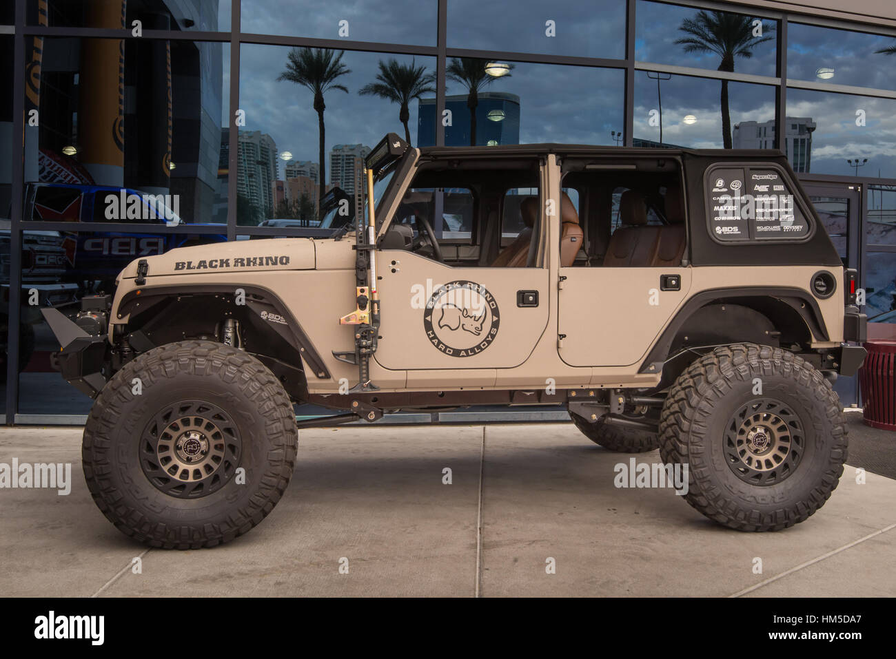 Jeep sur mesure au SEMA. Banque D'Images