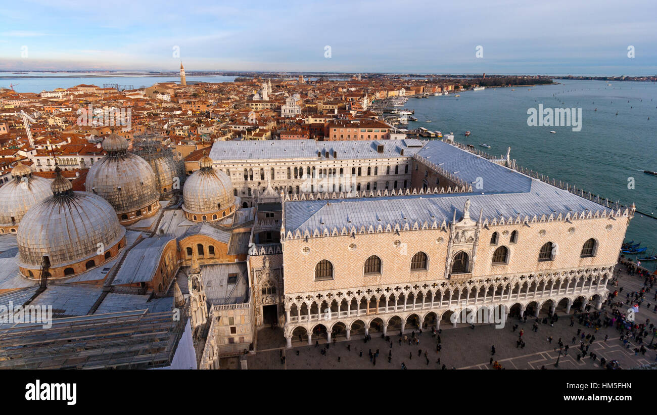 Vue sur Venise, Italie Banque D'Images