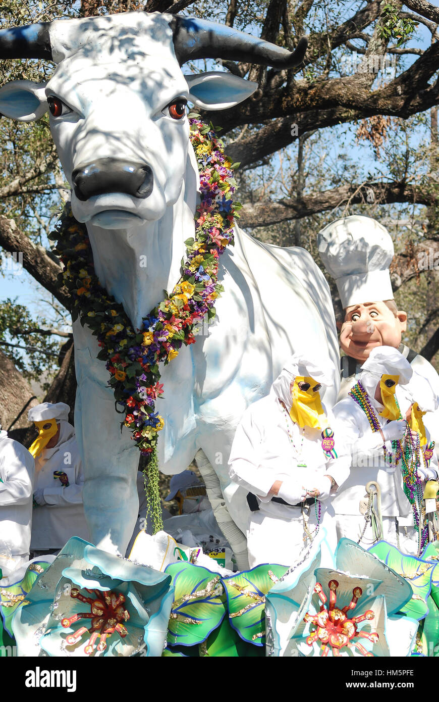 Mardi Gras à La Nouvelle Orléans, Louisiane. Banque D'Images