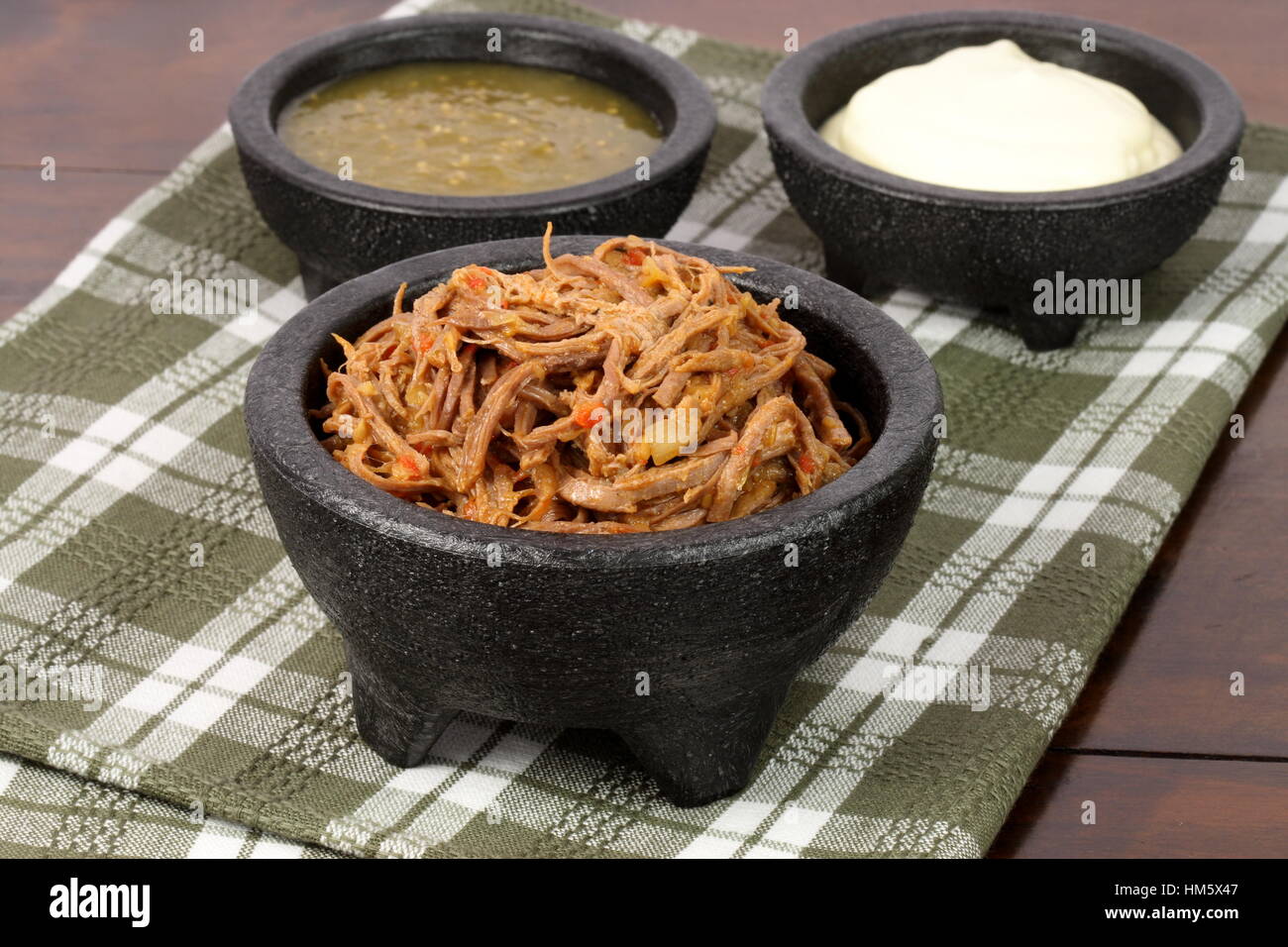 Délicieux boeuf mexicain fait avec piments, tomates fraîches et beaucoup de spicies Banque D'Images