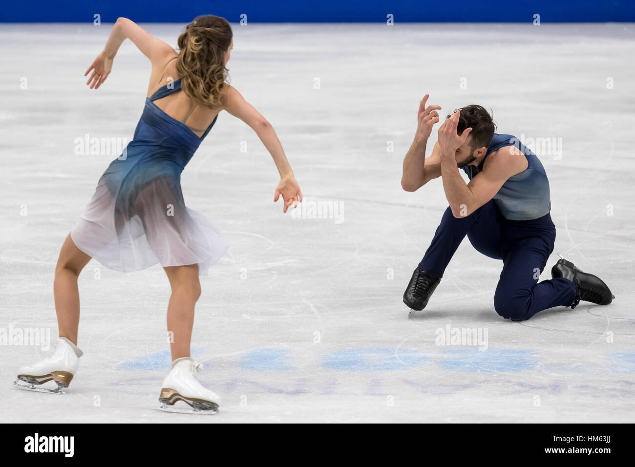 Ekaterina Bobrova et Dmitri Soloviev Banque D'Images