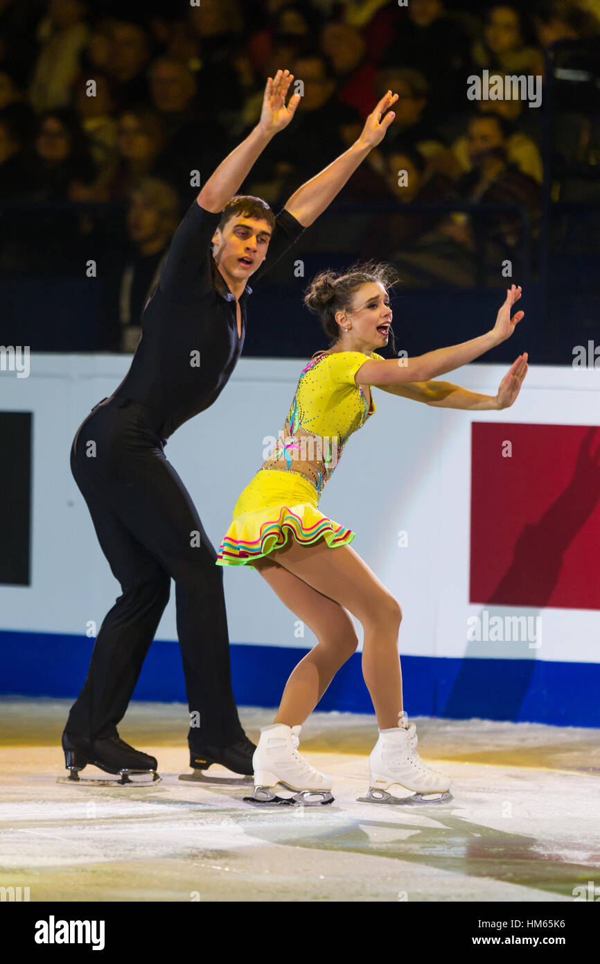 Anna DUSKOVA, Martin BIDAR Banque D'Images