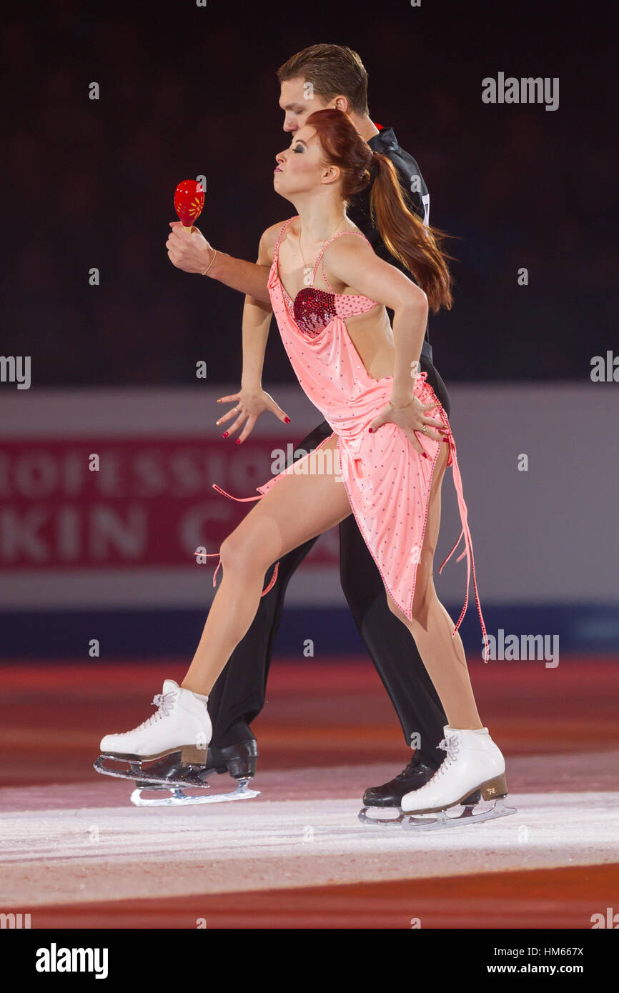 Ekaterina Bobrova et Dmitri Soloviev Banque D'Images