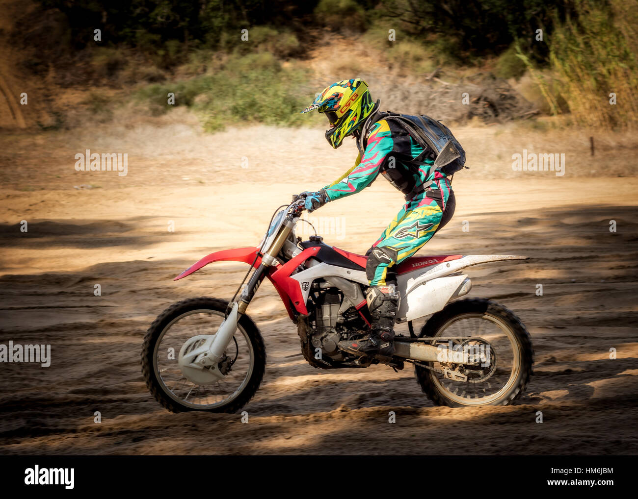 Dirt bike Banque D'Images