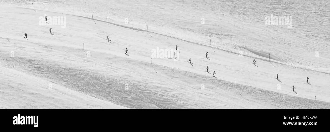 Station de ski d'Arlberg Banque D'Images