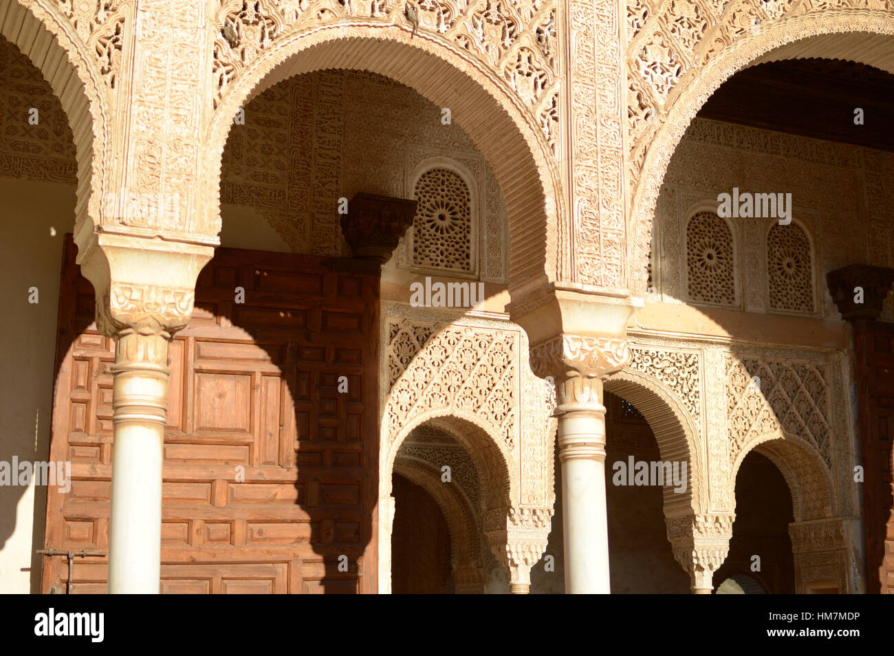 Murs de l’Alhambra Banque D'Images