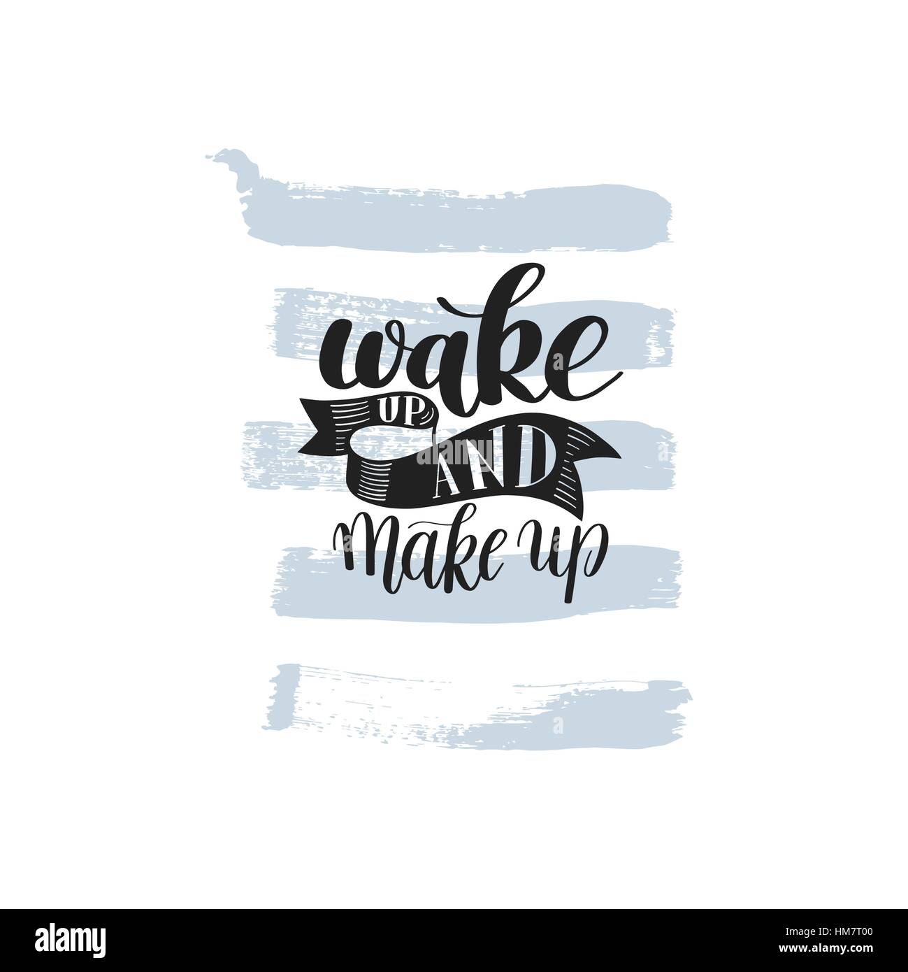 Service et de maquillage. / Motivation Citation humoristique / Rhyme Illustration de Vecteur