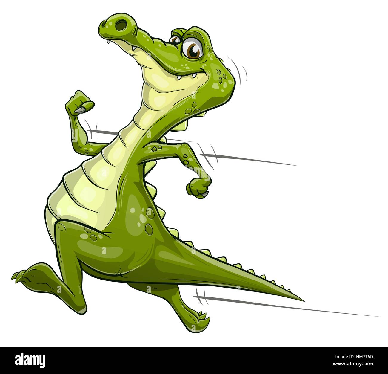 L'exécution d'Alligator vector art Illustration de Vecteur