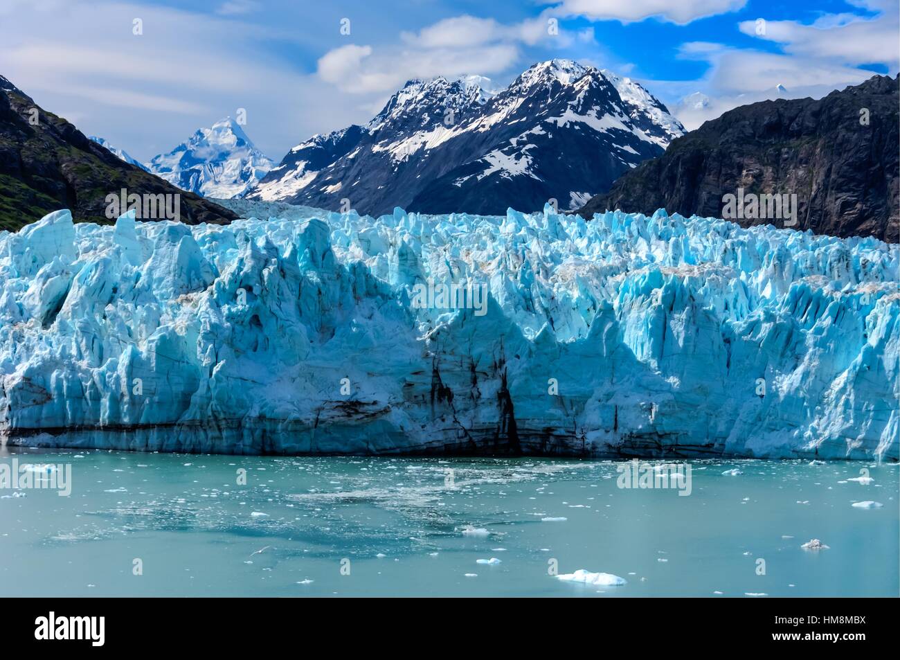 La Margerie Glacier et le mont Fairweather à Glacier Bay National Park,  Alaska, USA Photo Stock - Alamy