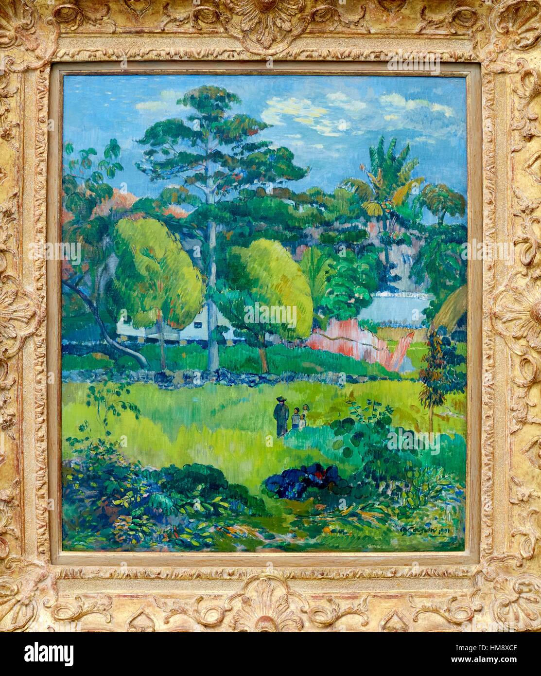 Paysage, Paul Gauguin, Musée de l'Orangerie, jardin des Tuileries, Paris, France Banque D'Images