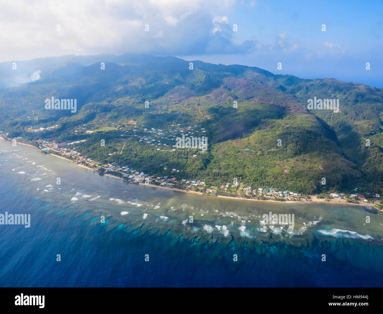 Vue aérienne de Futuna, Wallis et Futuna, Pacifique Sud, Pacifique ...