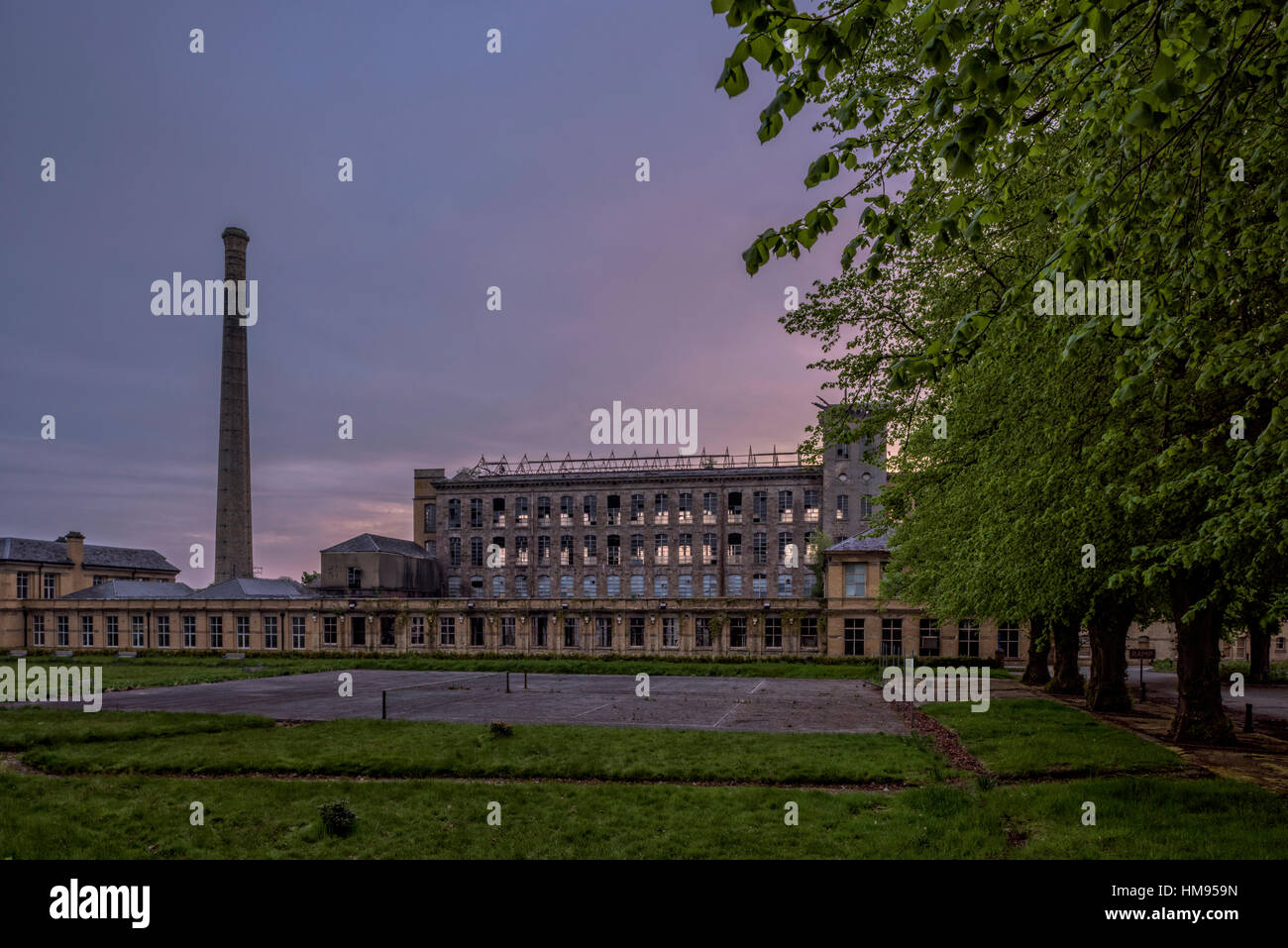 Usines de lin, Sion Mills, comté de Tyrone, Ulster (Irlande du Nord, Royaume-Uni Banque D'Images