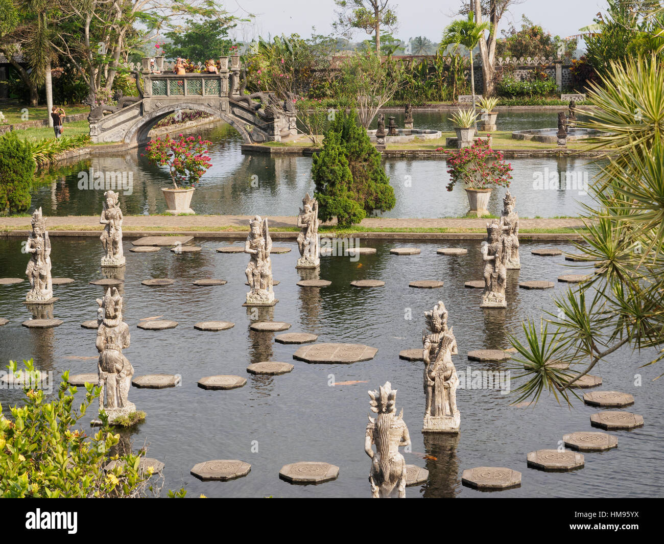 Tirta Gangga Royal Jardin d'eau, Bali, Indonésie, Asie du Sud, Asie Banque D'Images