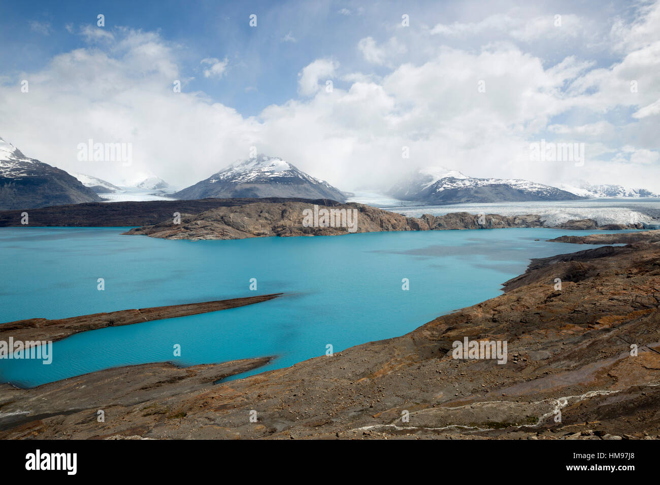 Glacier Upsala sur Lago Argentino, El Calafate, parc national Los Glaciares, Patagonie, Argentine, Amérique du Sud Banque D'Images