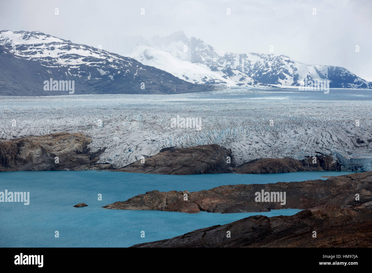 Glacier Upsala sur Lago Argentino, El Calafate, parc national Los Glaciares, Patagonie, Argentine, Amérique du Sud Banque D'Images