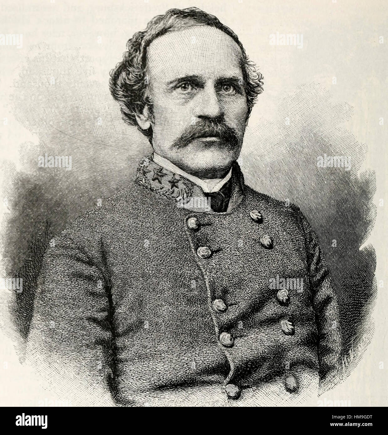 R général Bushrod Johnson, général confédéré, guerre civile USA Banque D'Images